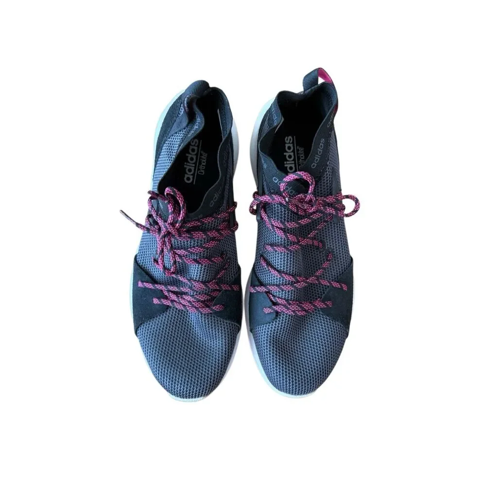 Adidas Womens Black Pink Quesa Cloudfoam Ortholite Running Sneakers Size 8.5